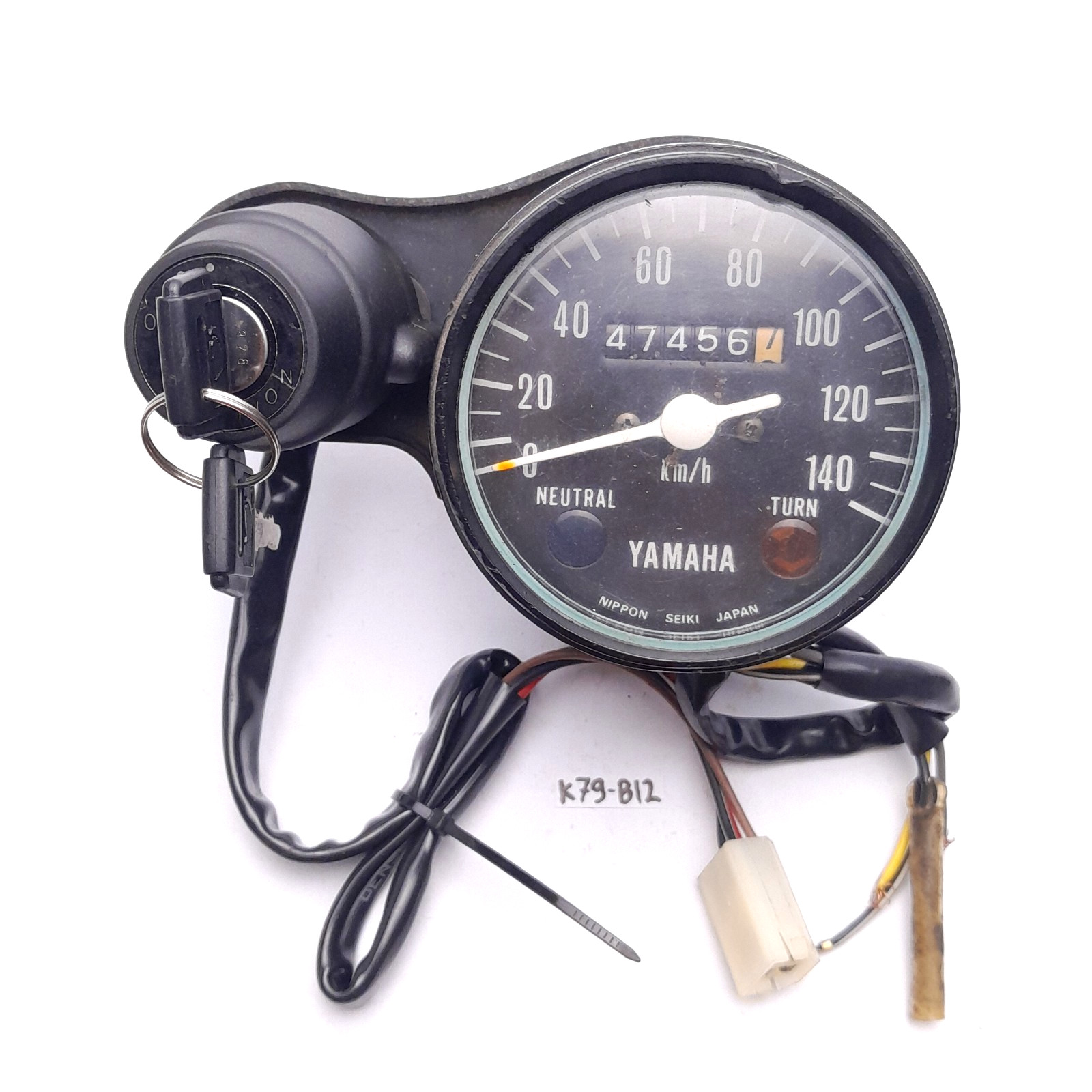 Yamaha DT100 DT100X DT100B DT80 GT80 Speedometer With Bracket USED Yamaha DT100 DT100X DT100B DT80 GT80 Speedometer With Bracket USED