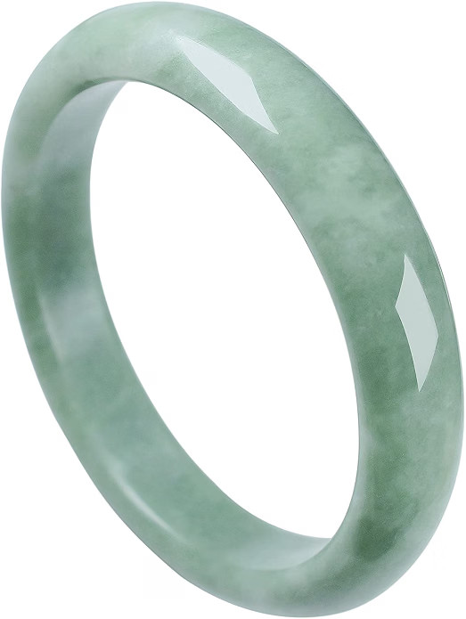 Real Green Jade Natural Stone Bangle Bracelet for Women Genuine with Box