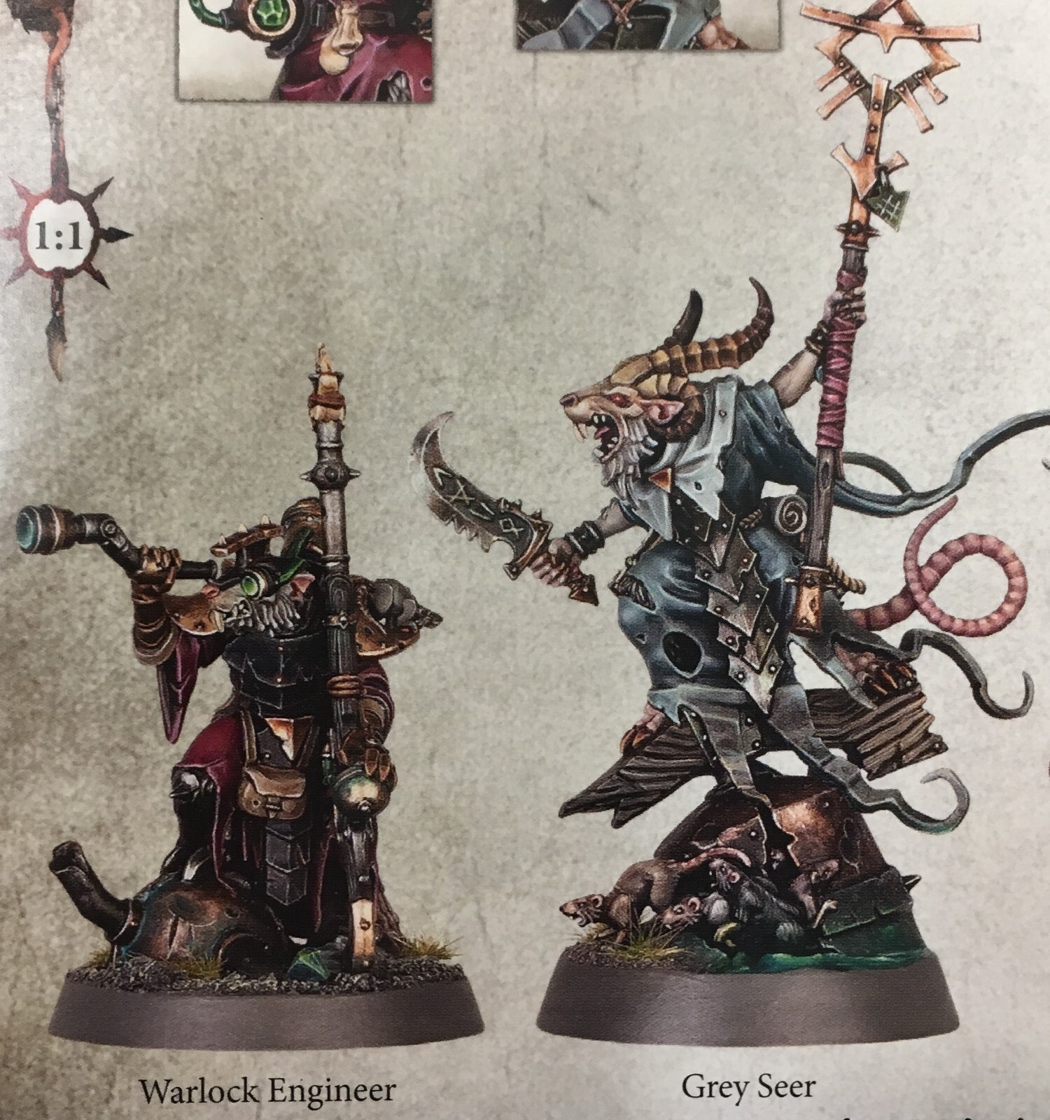 Warhammer Age of Sigmar Skaventide Skaven Grey Seer & Warlock Engineer NOS Warhammer Age of Sigmar Skaventide Skaven Grey Seer & Warlock Engineer NOS