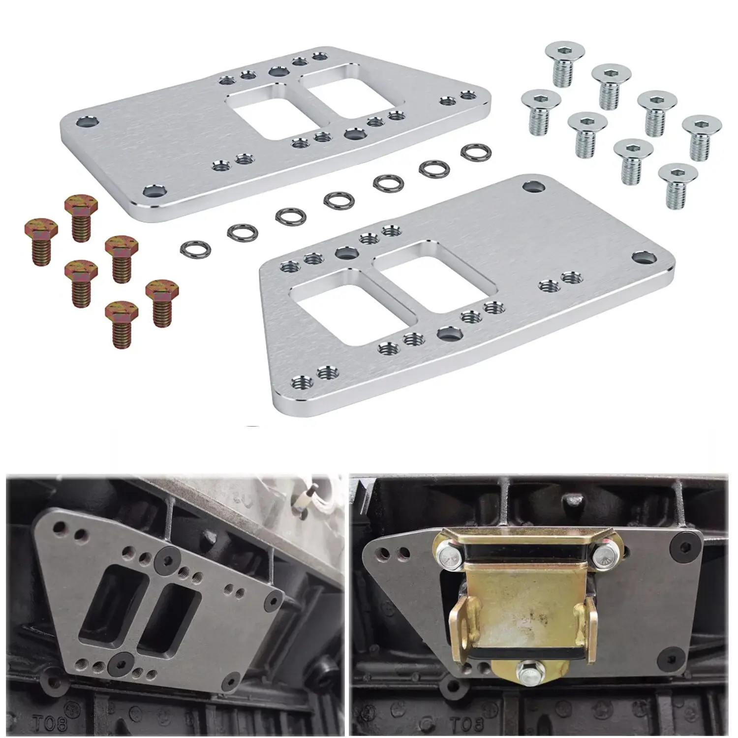 Motor Mounts LS Swap Kit LS Conversion Adapter Plates LS1 LS3 LS2 For LS Engine