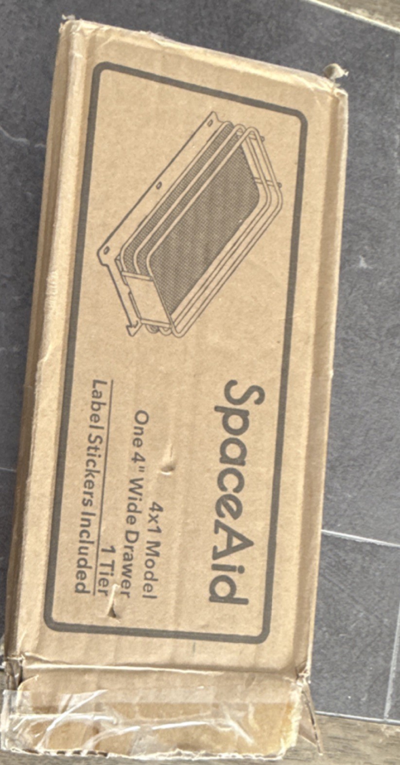 SpaceAid 4x1 Model Metal Drawer Insert Spice Rack with Label Stickers SpaceAid 4x1 Model Metal Drawer Insert Spice Rack with Label Stickers