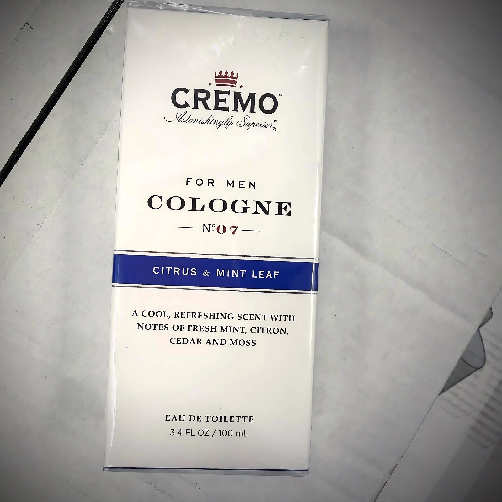 Cremo Cologne Spray for Men Citrus & Mint Leaf 3.4 fl oz Eau De Toilette Sealed Cremo Cologne Spray for Men Citrus & Mint Leaf 3.4 fl oz Eau De Toilette Sealed