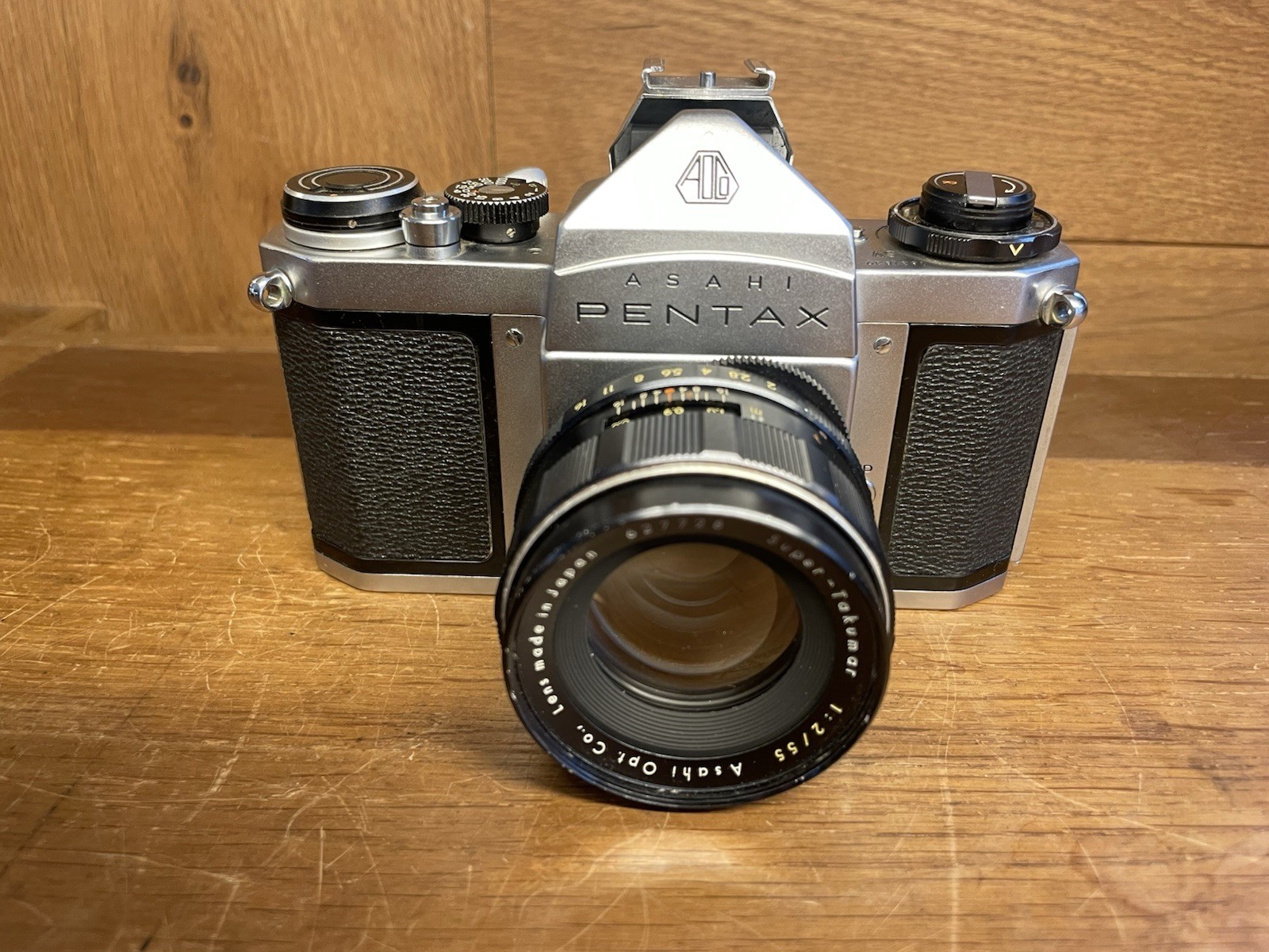 *Near Mint* Pentax SV Film Camera Super Takumar 55mm F/2 Early Model From Japan
