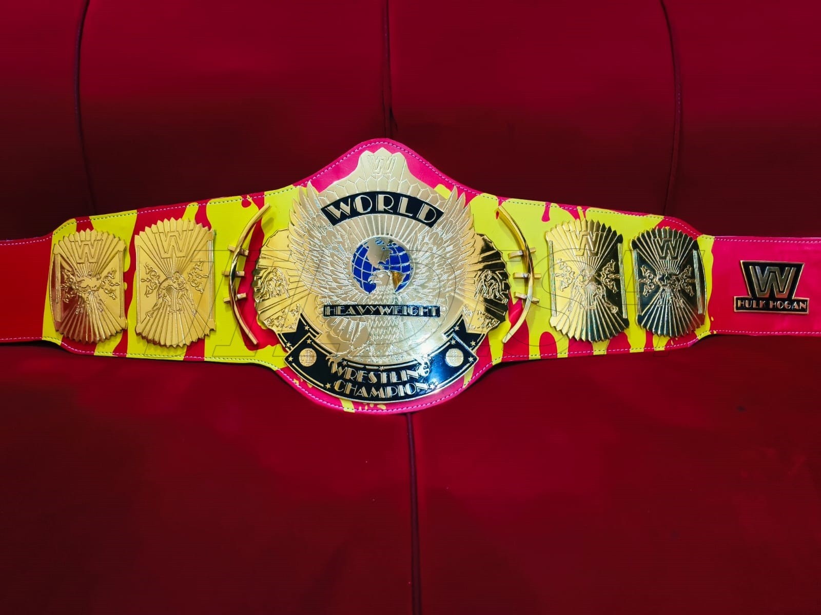 Hulk Hogan Signature Series New Winged Eagle Championship Replica Title Belt 2MM Hulk Hogan Signature Series New Winged Eagle Championship Replica Title Belt 2MM