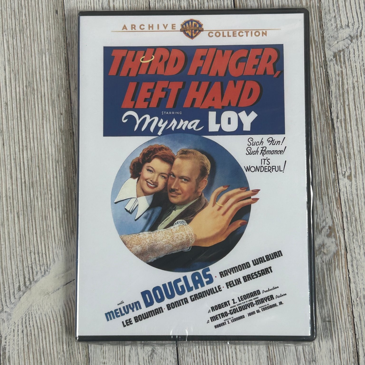 Third Finger, Left Hand DVD 1940 Myrna Loy Melvyn Douglas Warner Archive Third Finger, Left Hand DVD 1940 Myrna Loy Melvyn Douglas Warner Archive
