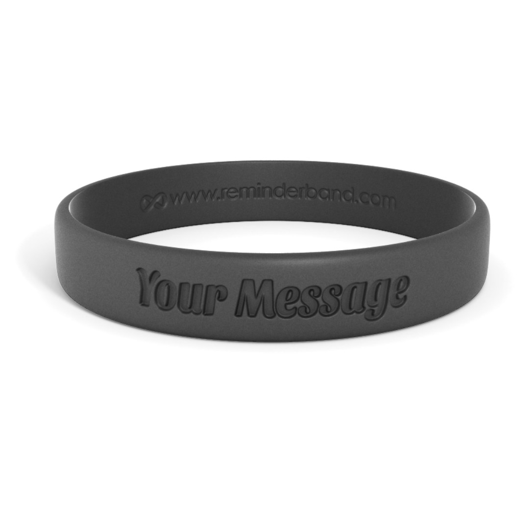 Classic Custom Debossed Silicone Wristbands - Personalized Rubber Bracelets Classic Custom Debossed Silicone Wristbands - Personalized Rubber Bracelets