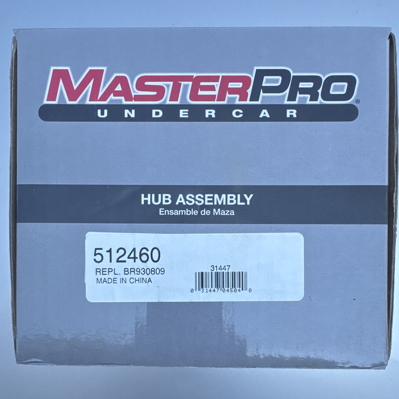 Master Pro Hub Assembly Front Wheel Bearing - 512460