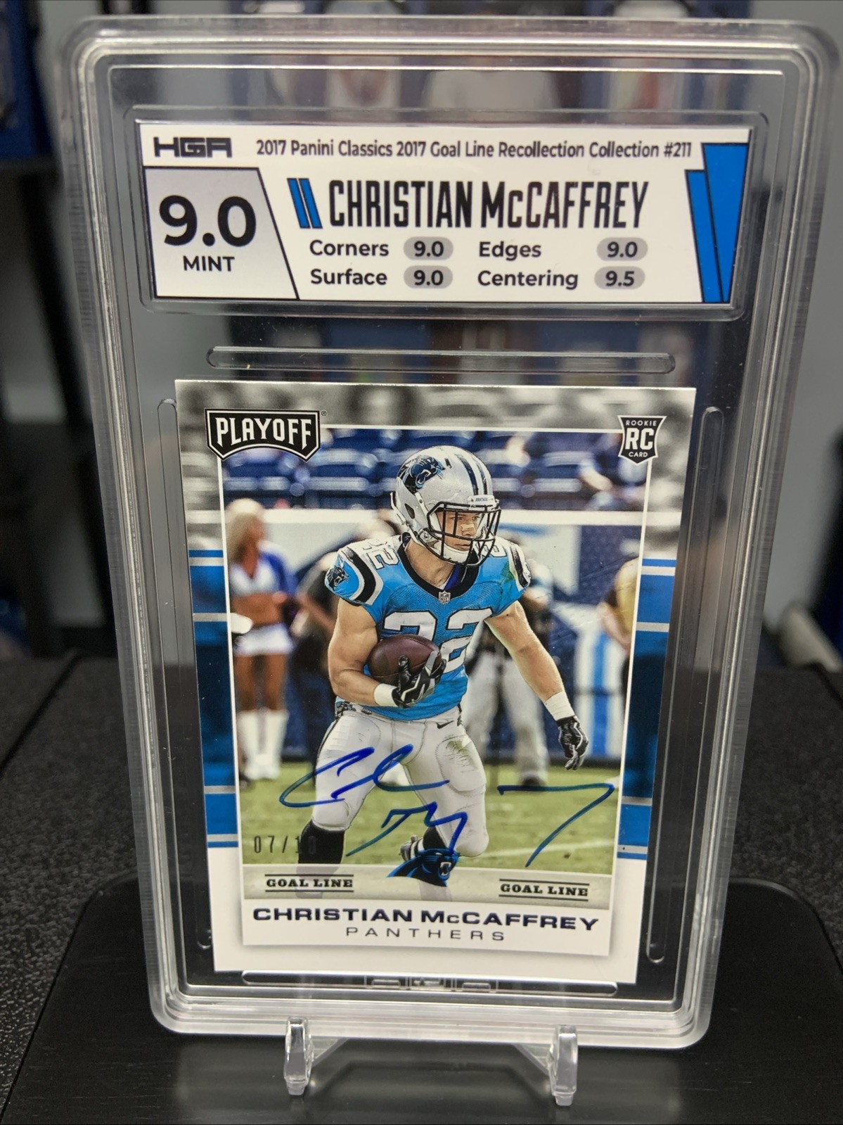 2017 Panini Recollection Collection Christian Mccaffrey RC Auto Goal Line /10 2017 Panini Recollection Collection Christian Mccaffrey RC Auto Goal Line /10