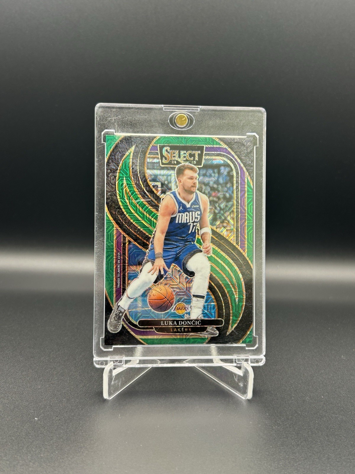 2024-25 Panini Select - Premier Level Luka Dončić #141 Green Mojo Prizm
