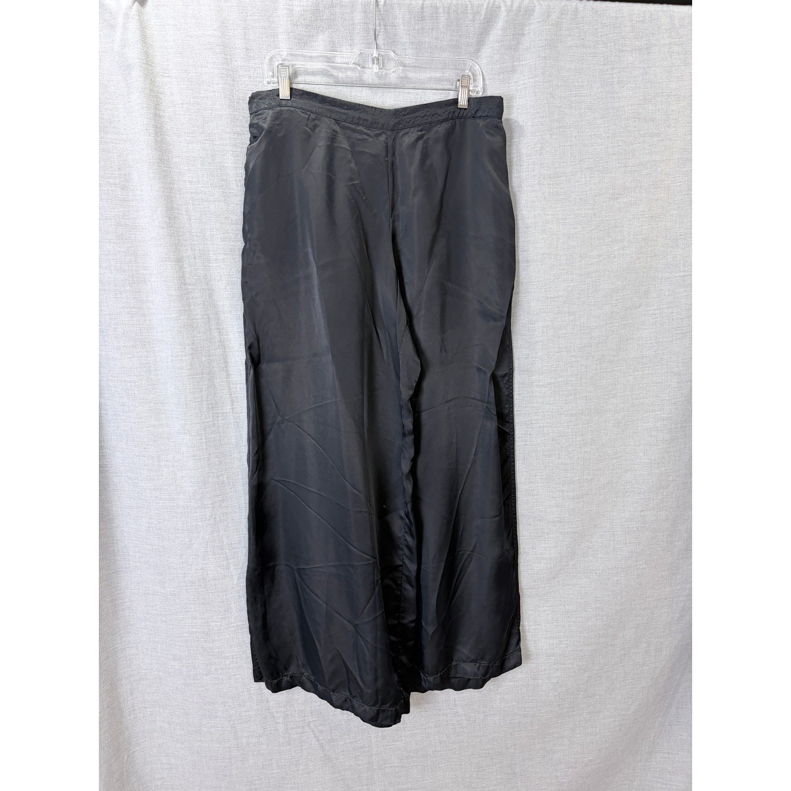 Athleta Calm Cool Pants XL Black Wide Leg Pull On Lounge Relaxed Fit