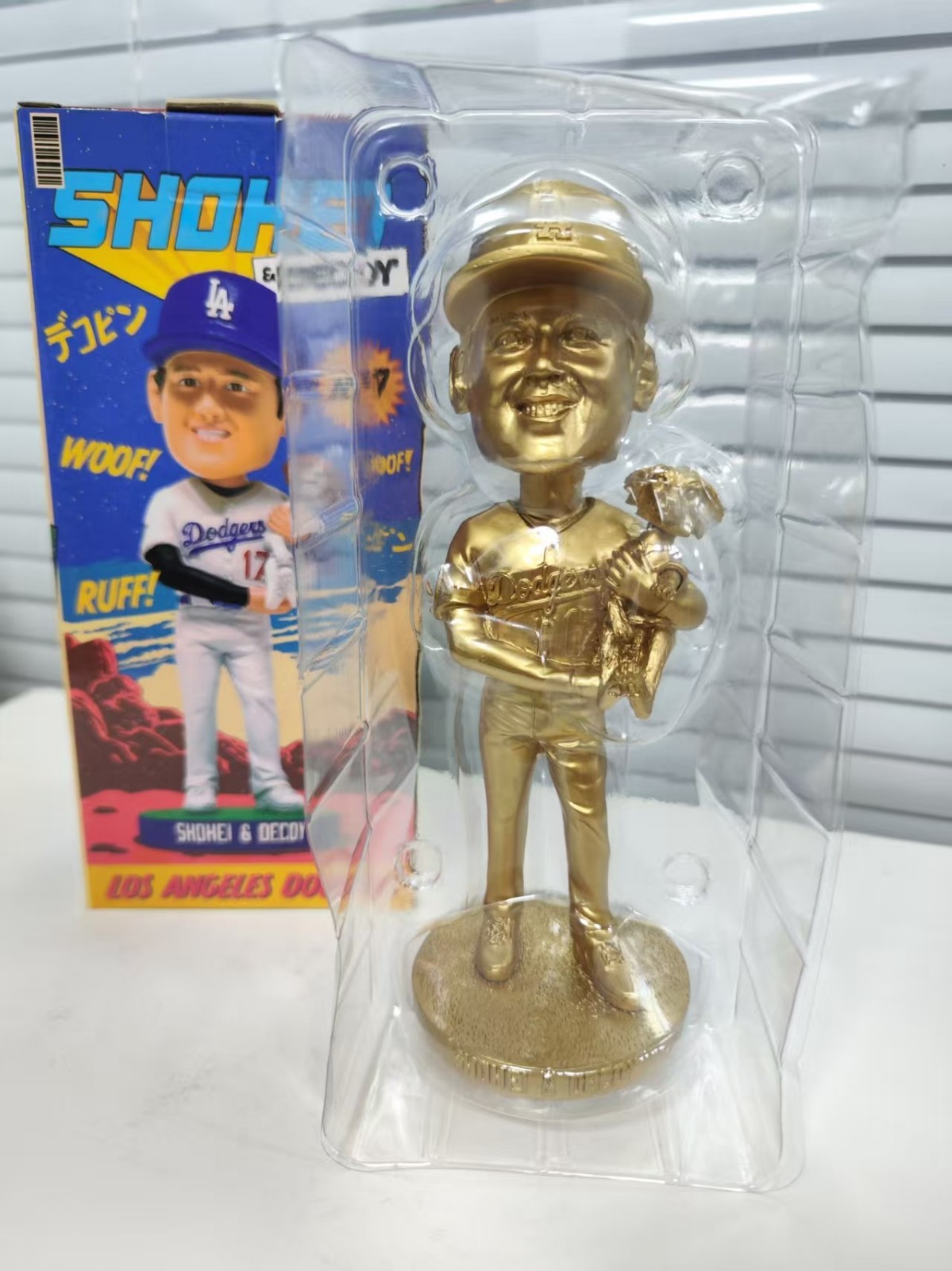 Gold Shohei Ohtani & Decoy Bobblehead Los Angeles Dodgers 8/28/24 Gold Shohei Ohtani & Decoy Bobblehead Los Angeles Dodgers 8/28/24
