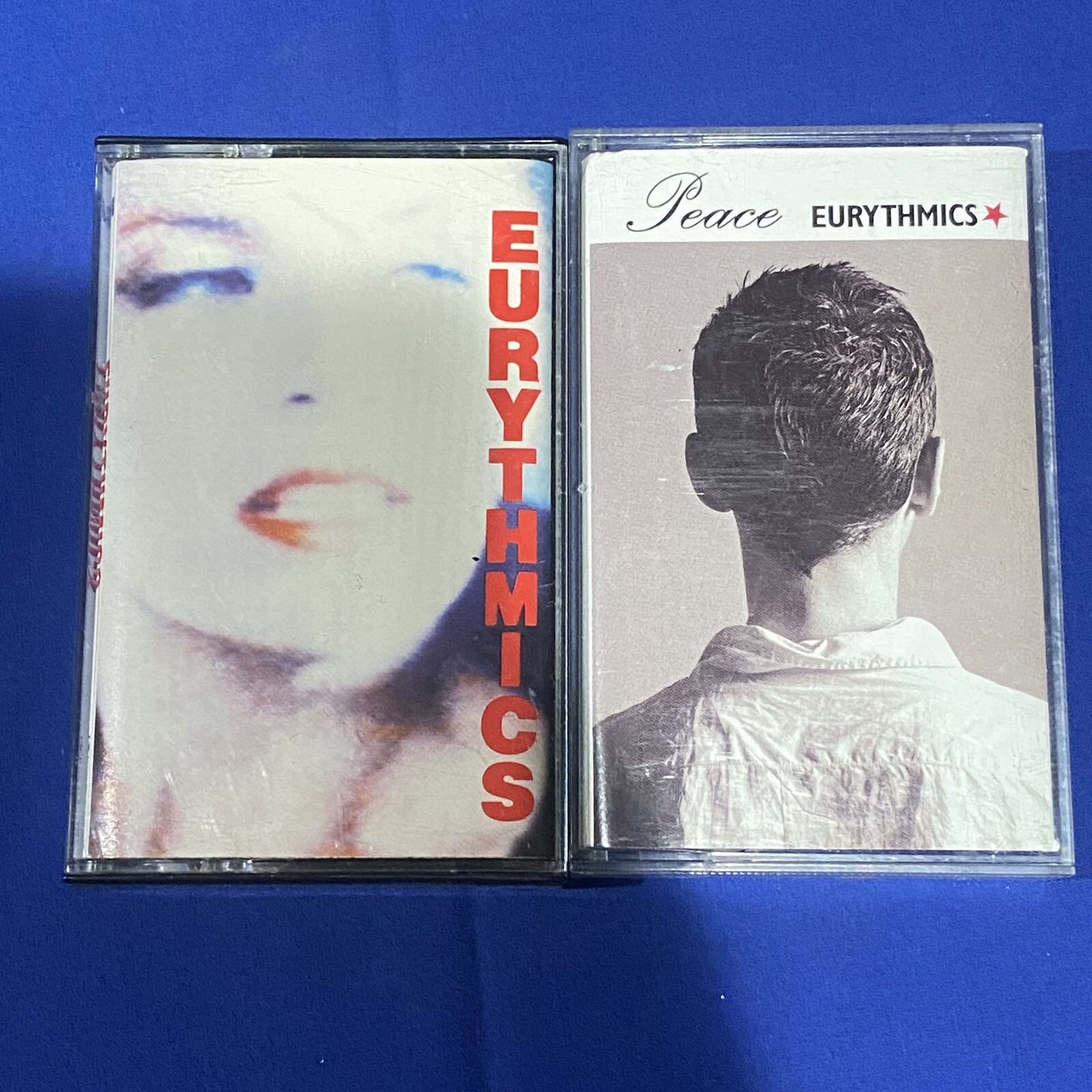 Eurythmics 2 Cassette LOT Be Yourself Tonight Peace Vtg Eurythmics 2 Cassette LOT Be Yourself Tonight Peace Vtg
