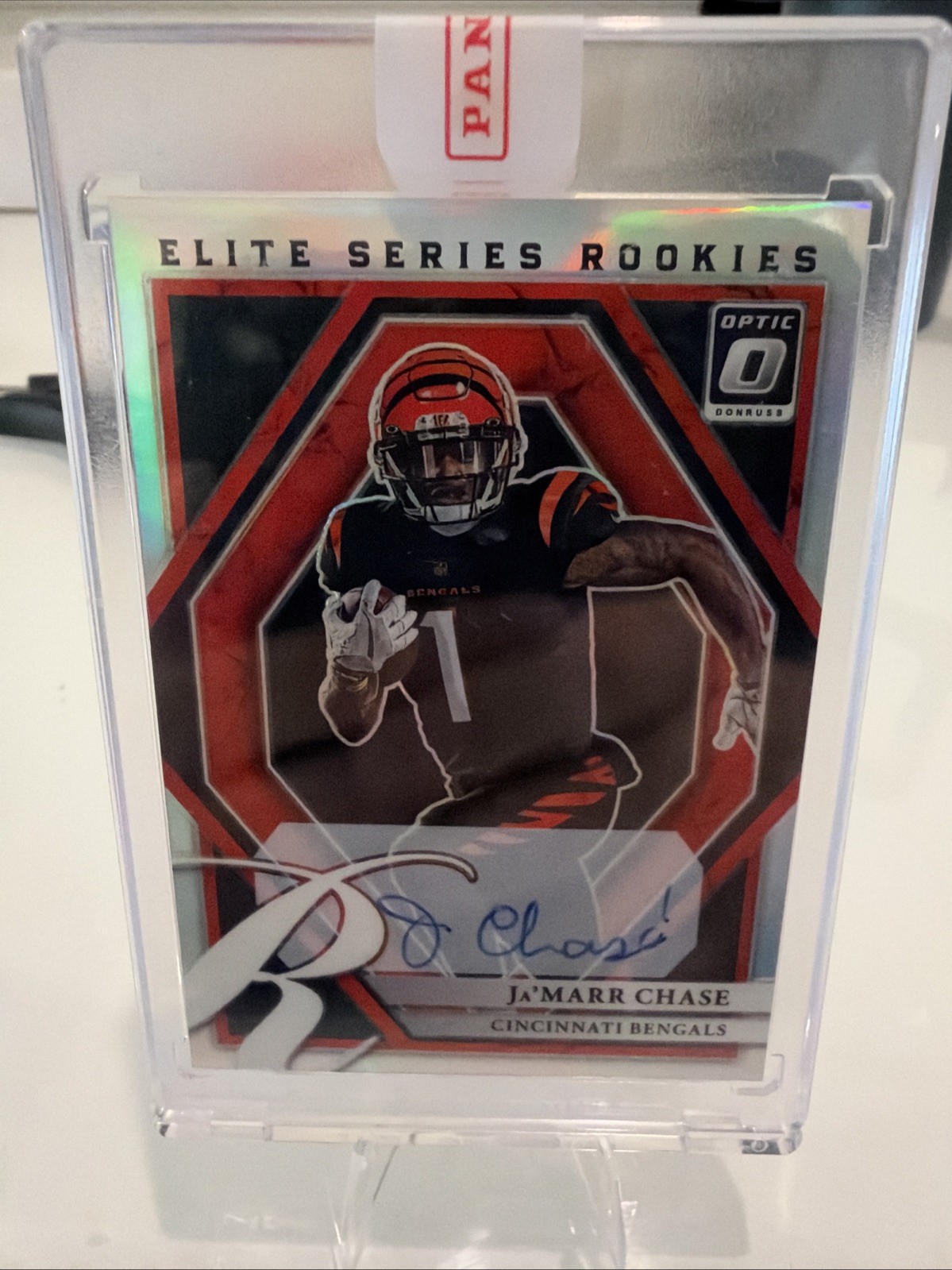 2021 Panini Donruss Optic Ja’Marr Chase The Rookies Autographs /99 Bengals RC 2021 Panini Donruss Optic Ja’Marr Chase The Rookies Autographs /99 Bengals RC