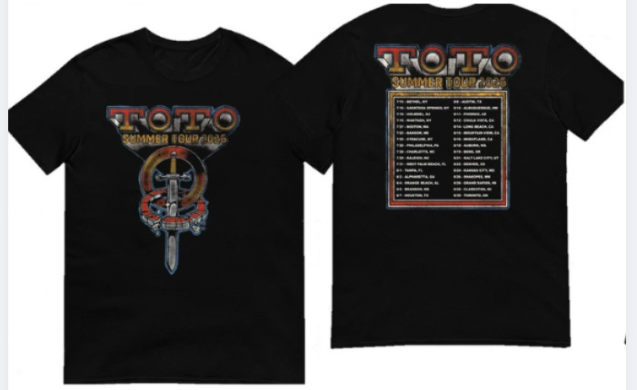 Toto Shirt Summer Tour 2026 Concert Merch Reprint Toto Shirt Summer Tour 2026 Concert Merch Reprint