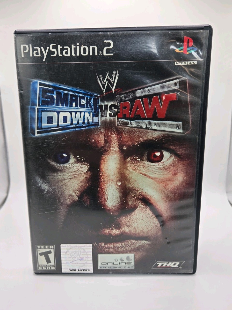 WWE SmackDown vs. Raw (Sony PlayStation 2, 2004) Complete CIB w Manual