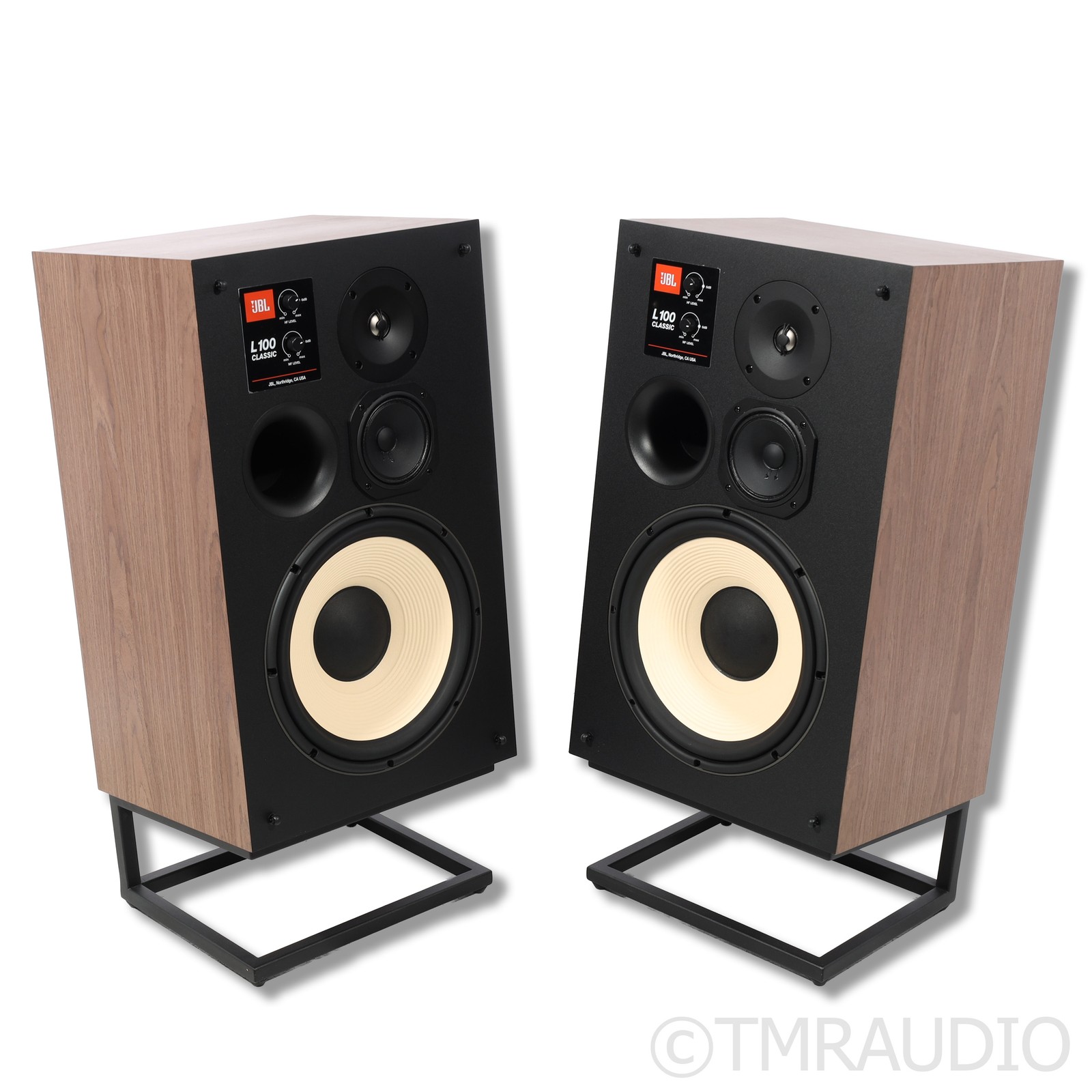 JBL L100 Classic Bookshelf Speakers; Stands