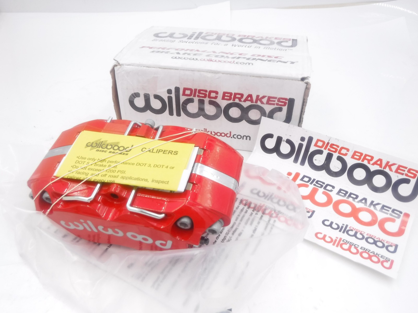 OEM Wilwood DynaPro 4 Piston Rotor Red Brake Caliper Lug Mount 120-9706-RD