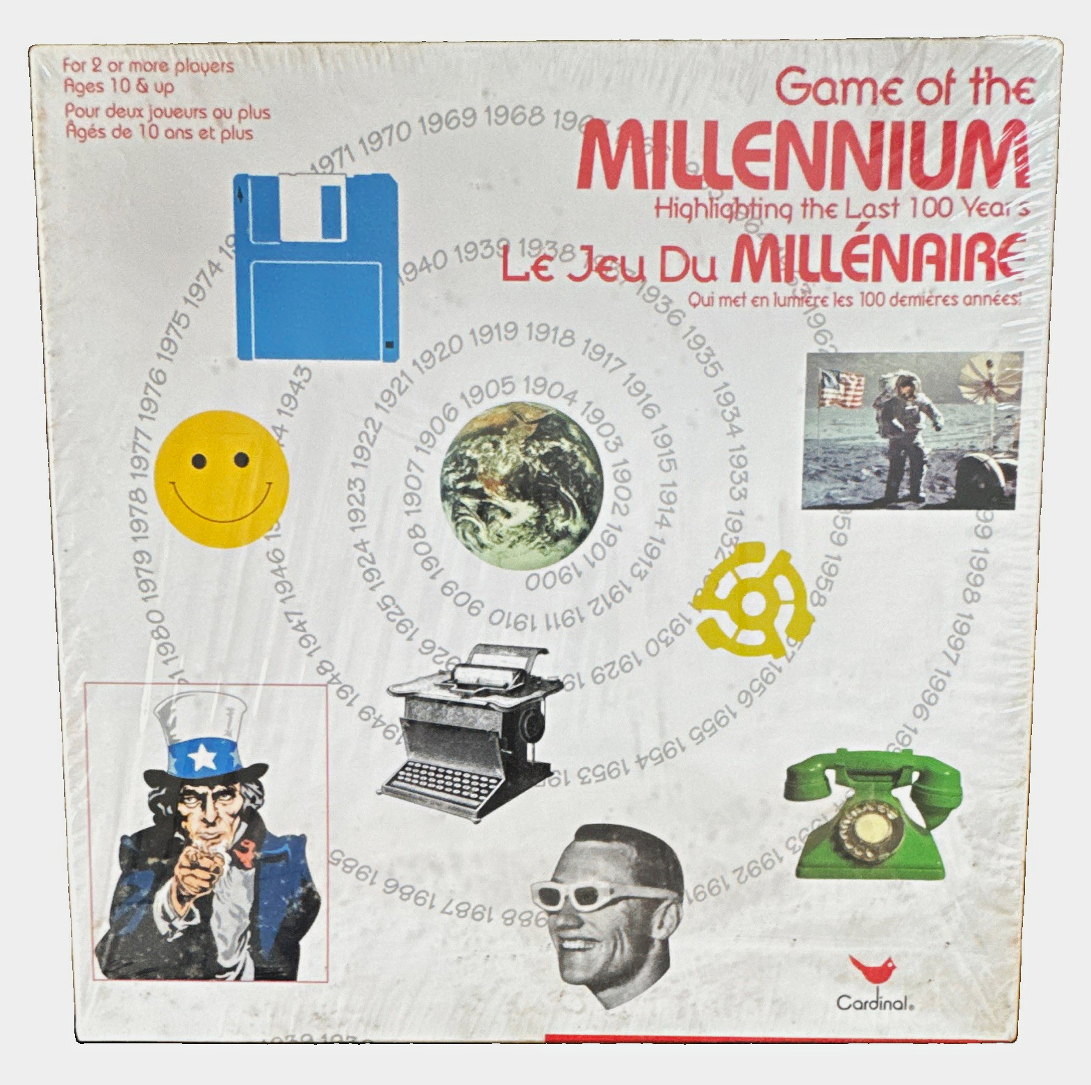 Vintage 1999 Game of the Millennium Board Game Cardinal FACTORY SEALED NIB Y2K Vintage 1999 Game of the Millennium Board Game Cardinal FACTORY SEALED NIB Y2K