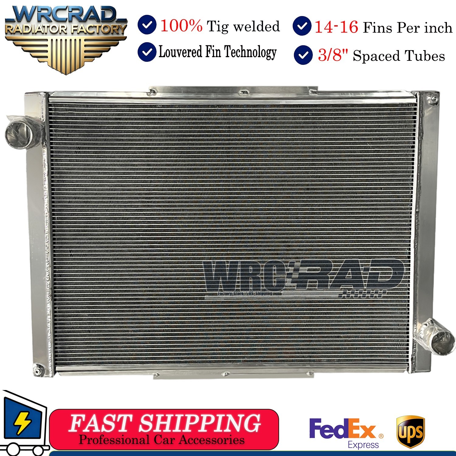 OEM# X43196 0706875A001 Truck Cooling Radiator for 97-03 1998 2002 Peterbilt 330