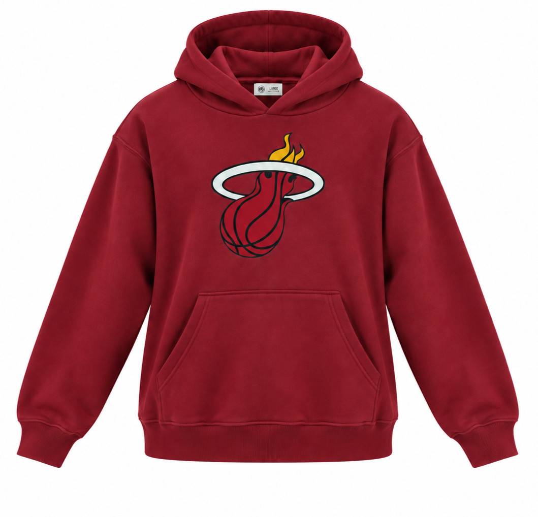Miami Heat NBA \'47 Primary Logo Pullover Hoodie Women\'s M Cardinal NWT Miami Heat NBA \'47 Primary Logo Pullover Hoodie Women\'s M Cardinal NWT