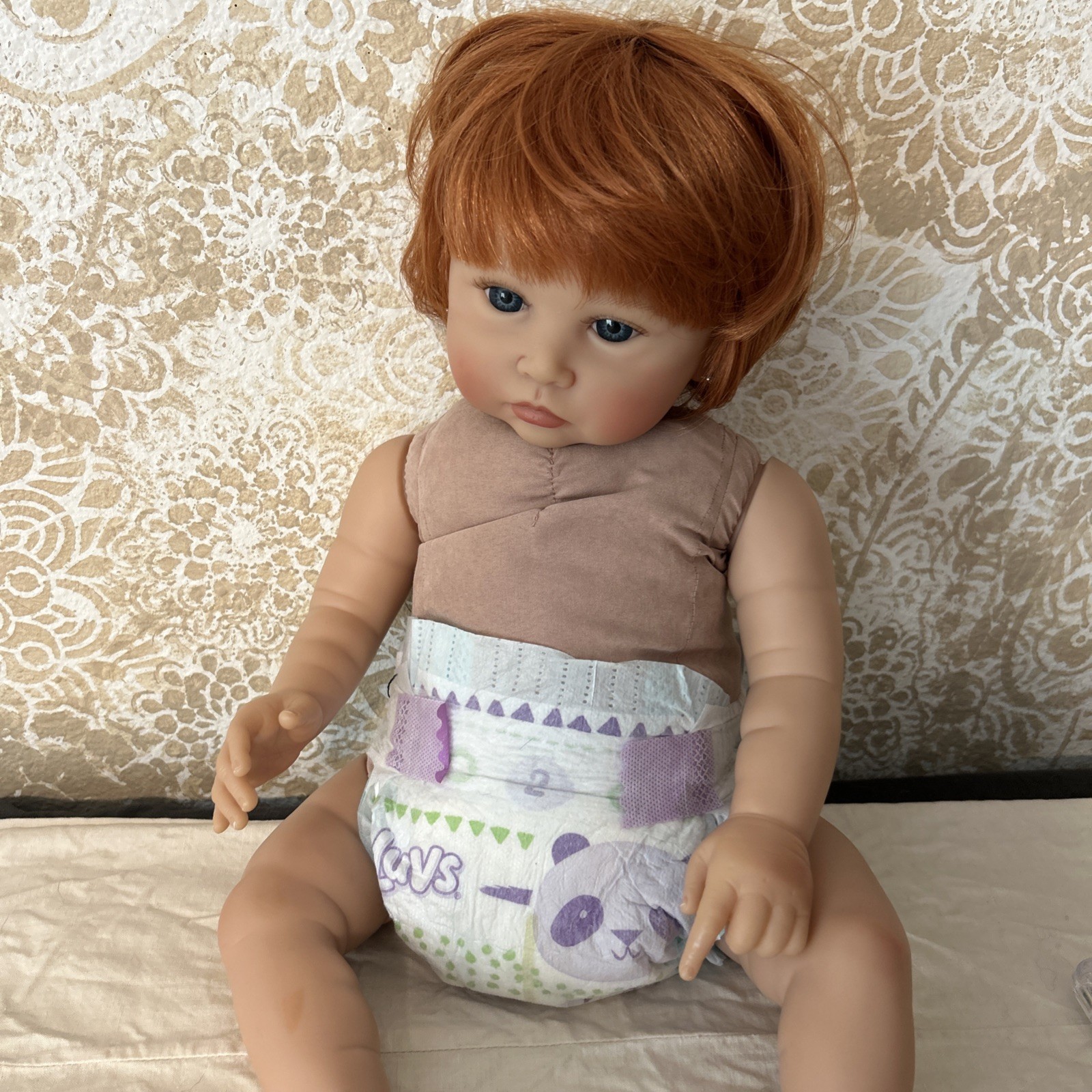 Paradise Galleries Lifelike Realistic Newborn Baby Doll Red Hair Paradise Galleries Lifelike Realistic Newborn Baby Doll Red Hair