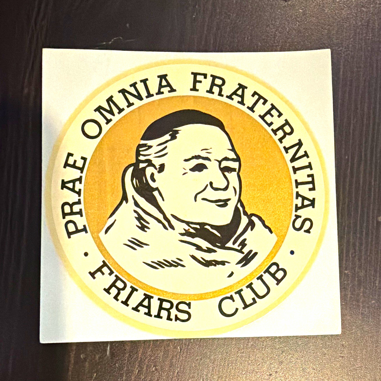 RARE VINTAGE 1960’s-1970’s Friars Club Sticker new RARE VINTAGE 1960’s-1970’s Friars Club Sticker new