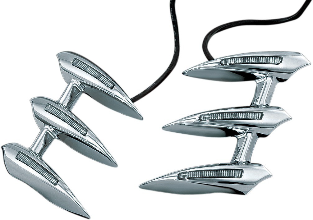 Kuryakyn 7445 Lighted Fork Tower Accent LED Running Lights Pair Kuryakyn 7445 Lighted Fork Tower Accent LED Running Lights Pair
