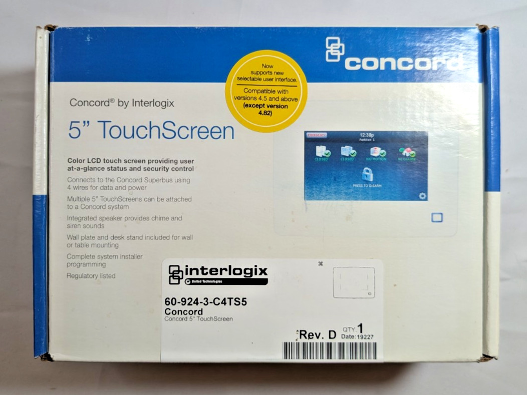Interlogix GE Security 60-924-3-C4TS5 Concord 5\ Interlogix GE Security 60-924-3-C4TS5 Concord 5\