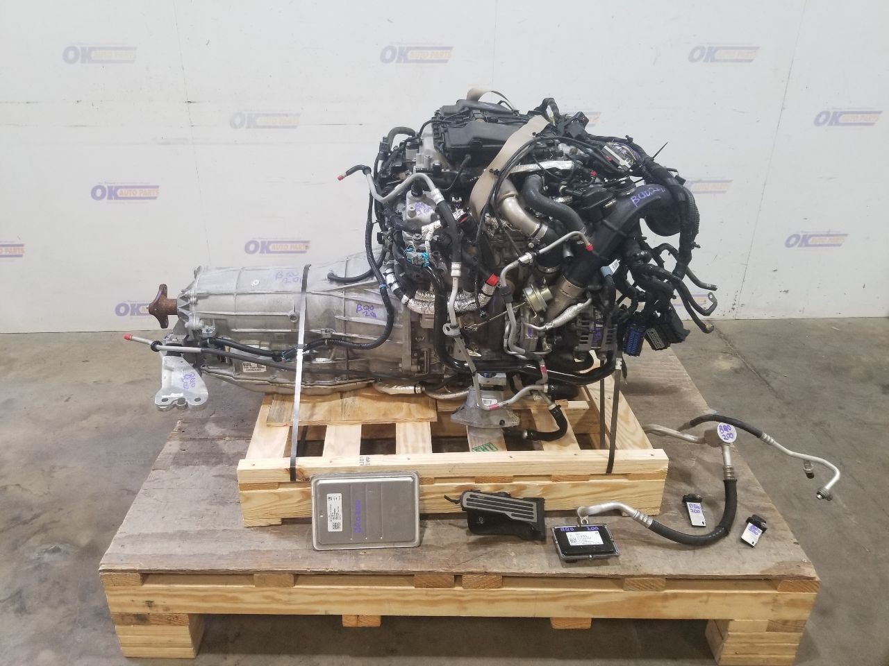 3.6L TWIN TURBO V6 ENGINE AUTOMATIC 8L90 TRANSMISSION 2016 CADILLAC ATS-V SWAP