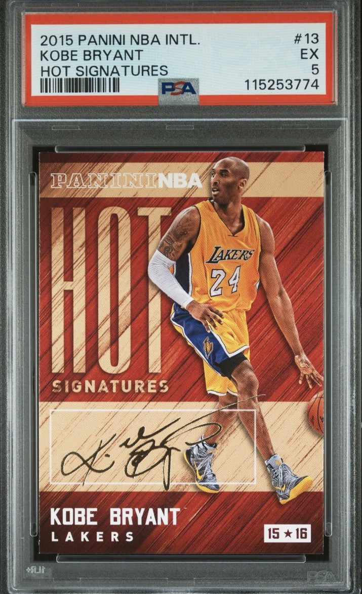 2015 PANINI NBA INTERNATIONAL HOT SIGNATURES #13 KOBE BRYANT PSA 5 2015 PANINI NBA INTERNATIONAL HOT SIGNATURES #13 KOBE BRYANT PSA 5