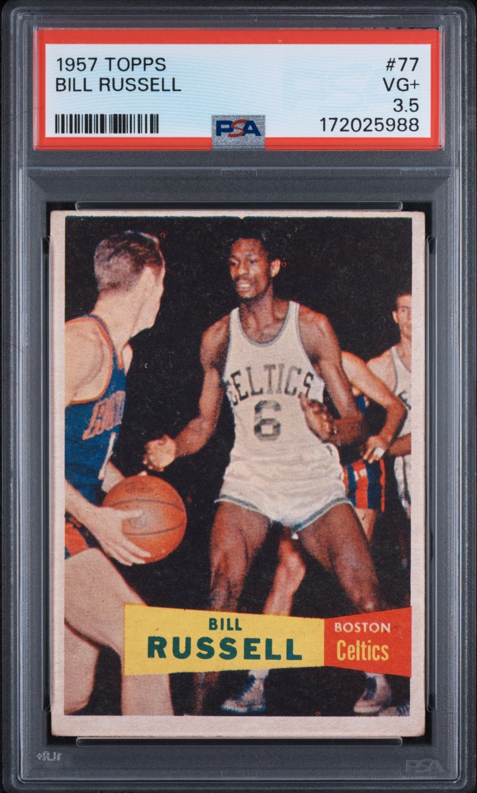 PSA 3.5 Bill Russell 1957 Topps Rookie RC #77 PSA 3.5 Bill Russell 1957 Topps Rookie RC #77