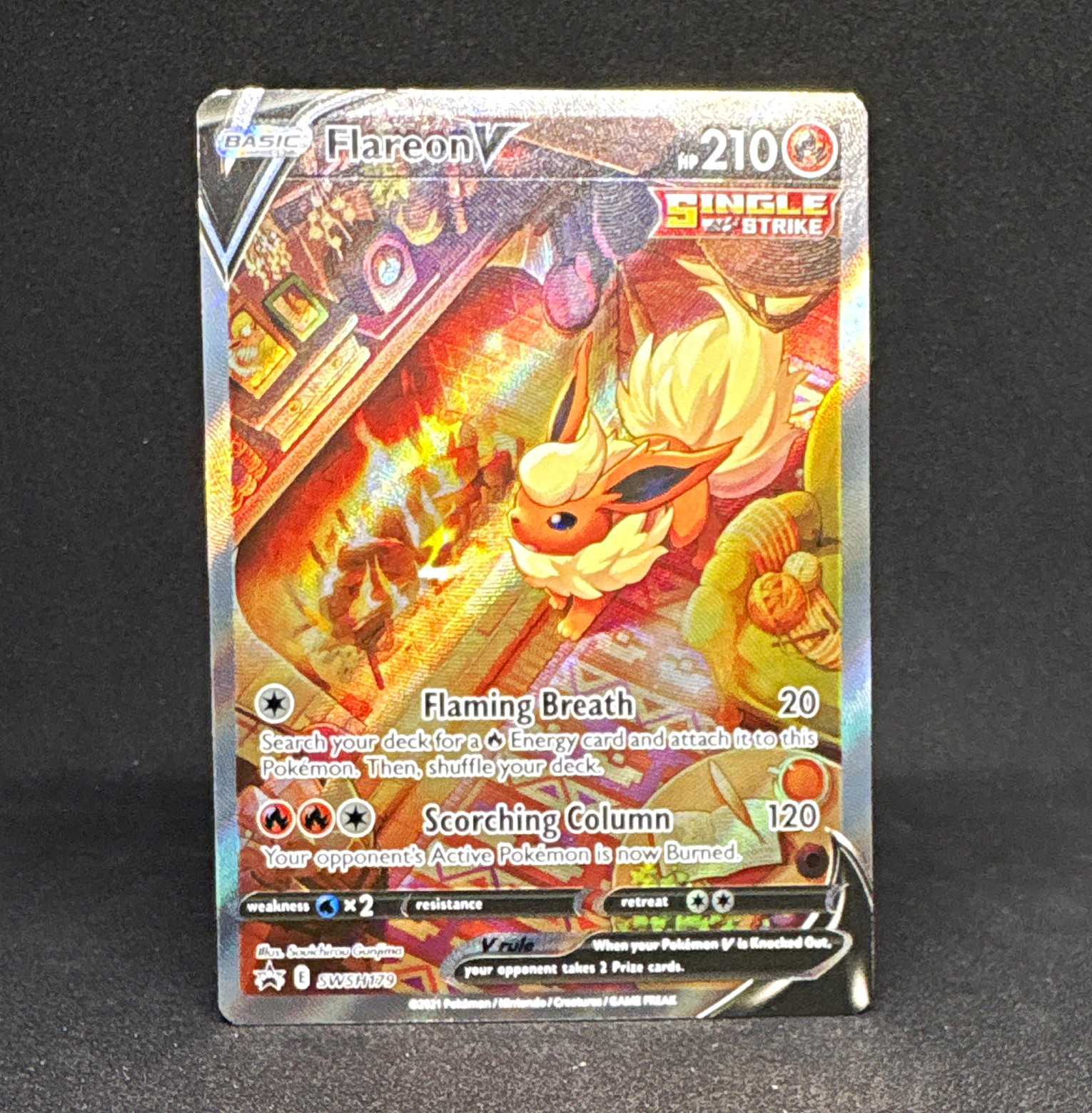 Flareon V SWSH179 Sword & Shield Promo Holo 210HP Eng 2021 Pokémon TCG-LP/NM🔥