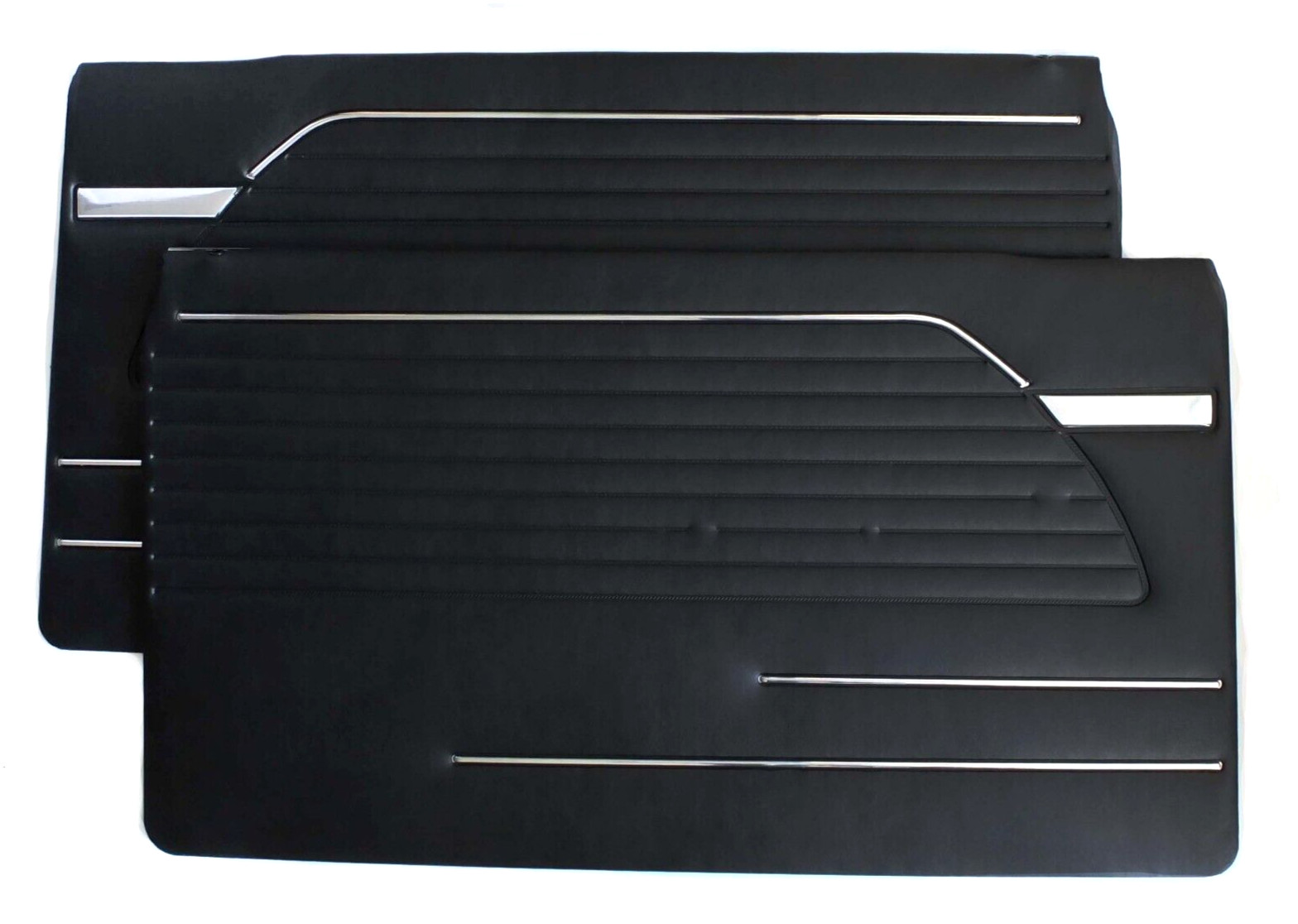 BMW E10 (02 Series, 1966-1973) - Door Panels, Pair, Black, NEW