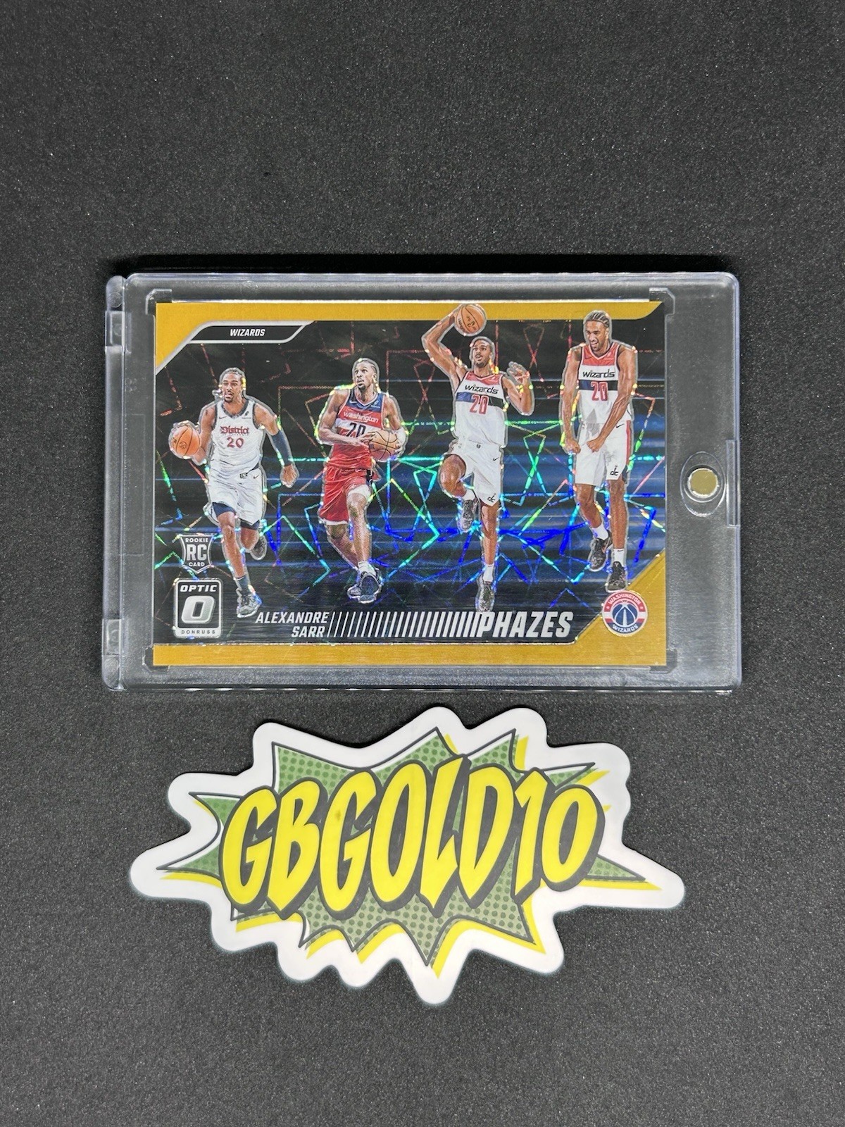 2024-25 Panini Optic Alexandre Sarr Phazes Gold /10 Rookie RC 2024-25 Panini Optic Alexandre Sarr Phazes Gold /10 Rookie RC