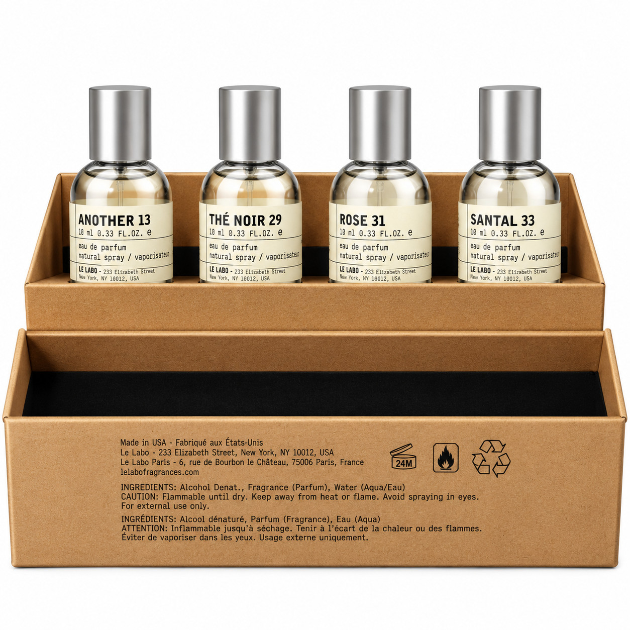 LE LABO 4 x 10ml Perfume Set Another 13 Santal 33 The Noir 29 Rose 31 NEW BOX