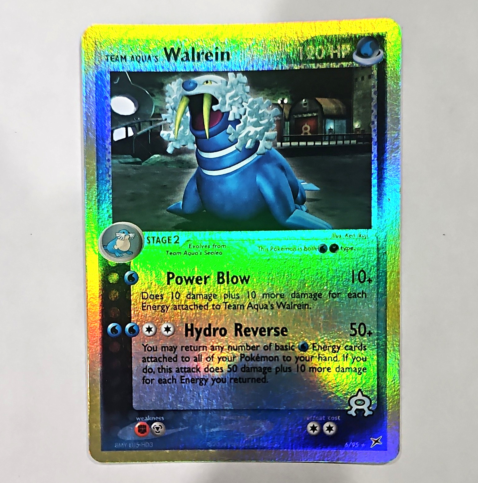 The Pokémon Company Pokemon TCG Team Aqua\'s Walrein 6/95 Rev Holo Rare EN 2004
