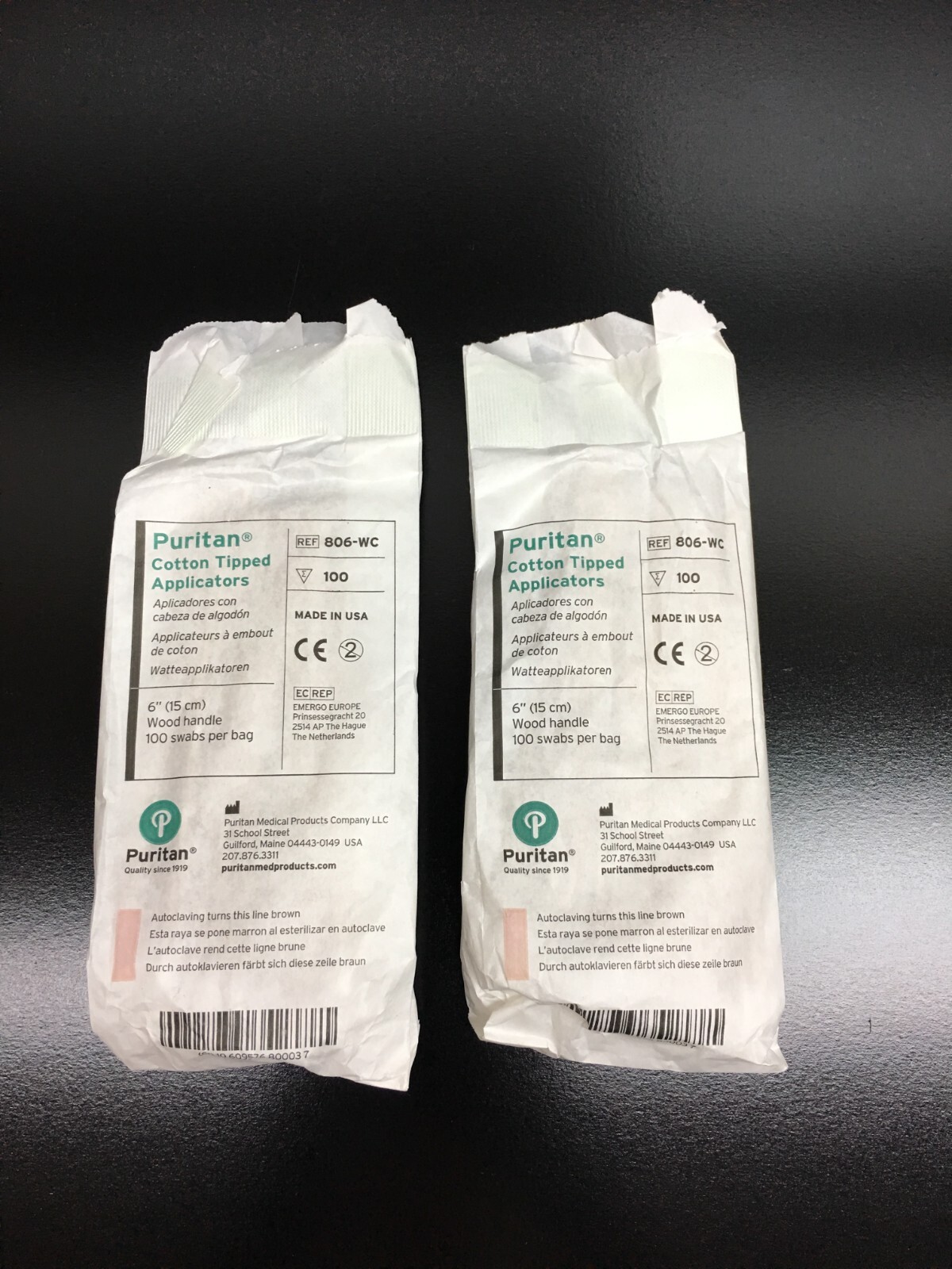 Puritan REF 806-WC Cotton Tipped Applicators 6\ Puritan REF 806-WC Cotton Tipped Applicators 6\