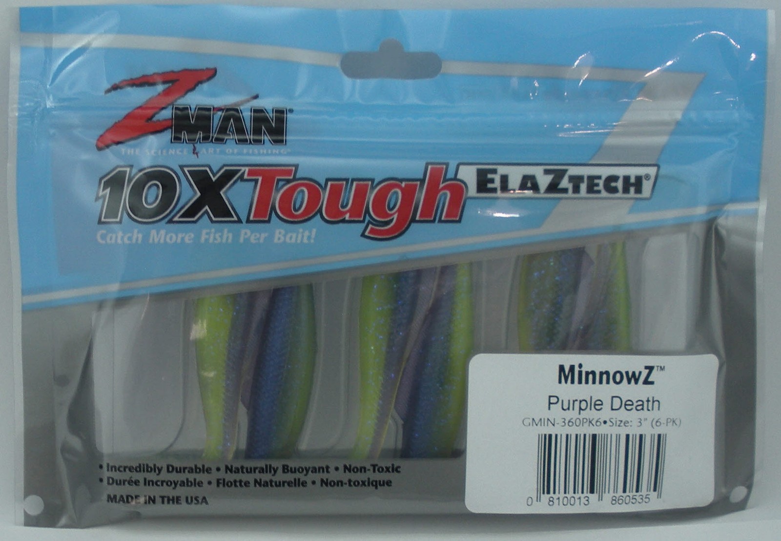 Zman GMIN-360PK6 ElaZtech Minnowz 3\ Zman GMIN-360PK6 ElaZtech Minnowz 3\