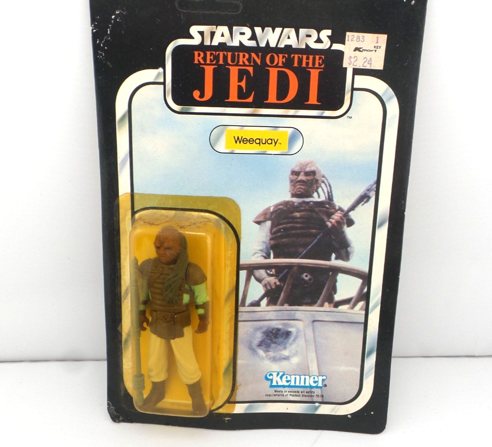 Vintage Star Wars ROTJ WEEQUAY Action Figure-Unpunched Vintage Star Wars ROTJ WEEQUAY Action Figure-Unpunched