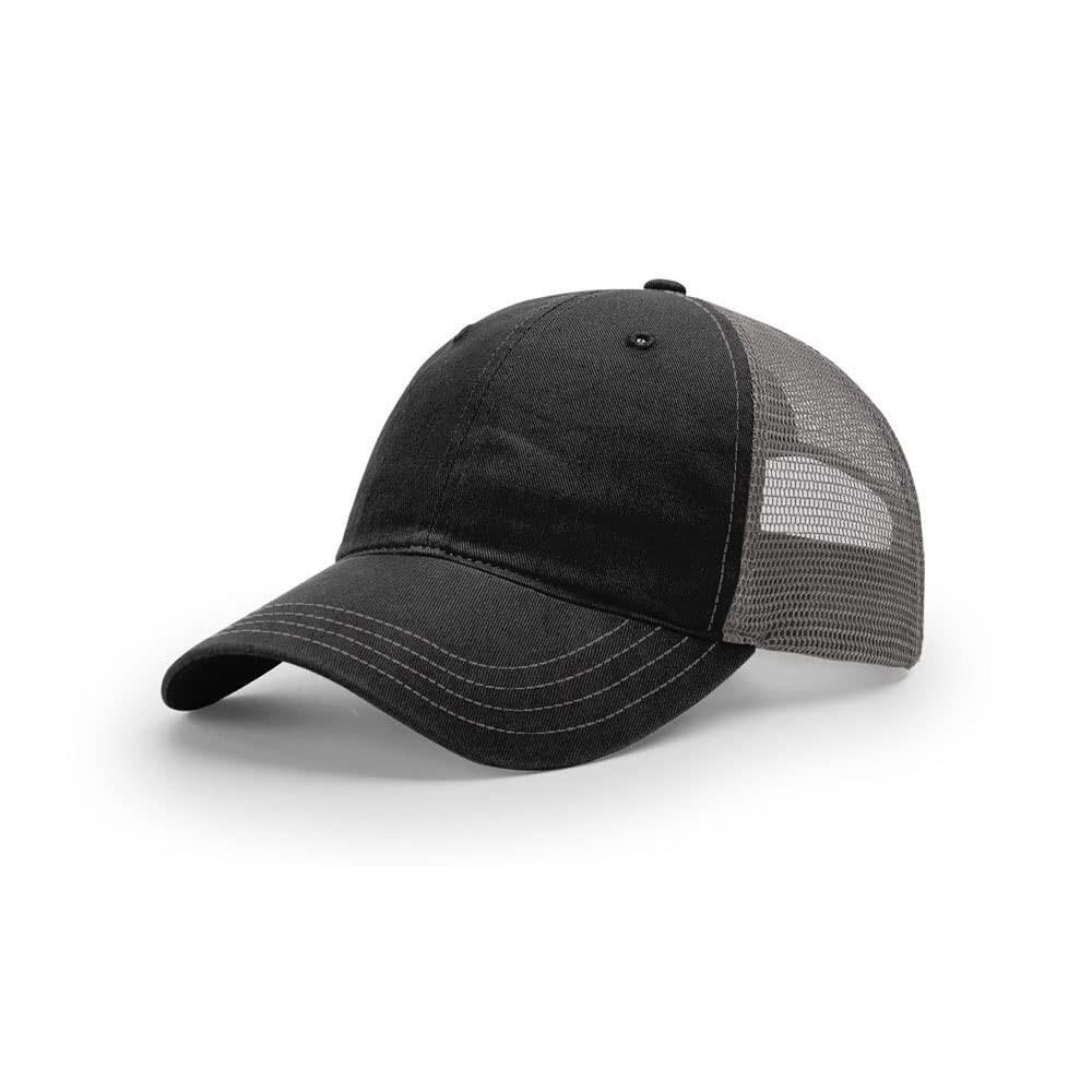 Richardson 111 Garment Washed Trucker Hat Unstructured Snapback Mesh Back Cap Richardson 111 Garment Washed Trucker Hat Unstructured Snapback Mesh Back Cap