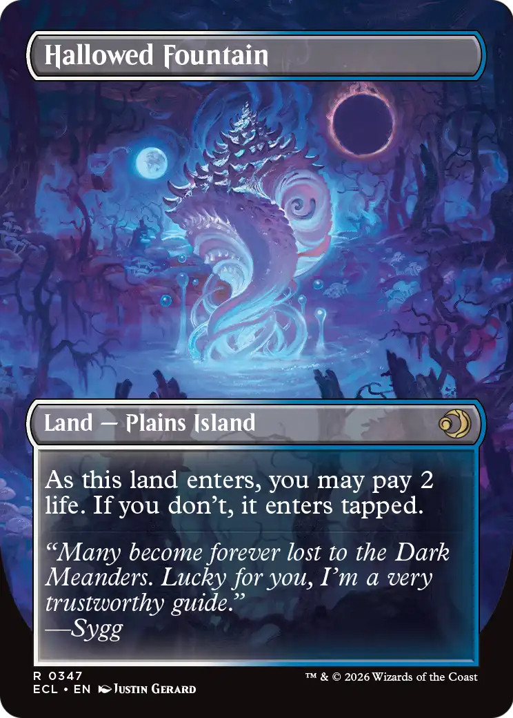 x1 Hallowed Fountain // Hallowed Fountain ECL MTG 347 BORDERLESS RARE M/NM 1x x1 Hallowed Fountain // Hallowed Fountain ECL MTG 347 BORDERLESS RARE M/NM 1x