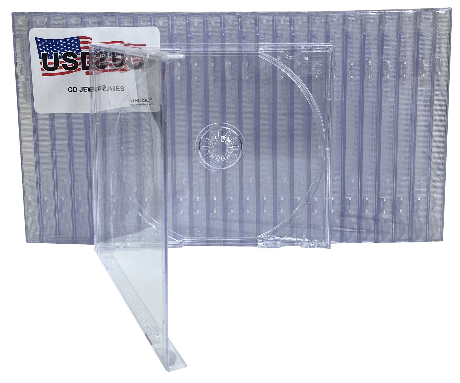 USDISC CD Jewel Cases Standard 10.4mm, Single 1 Disc (Clear) Lot USDISC CD Jewel Cases Standard 10.4mm, Single 1 Disc (Clear) Lot