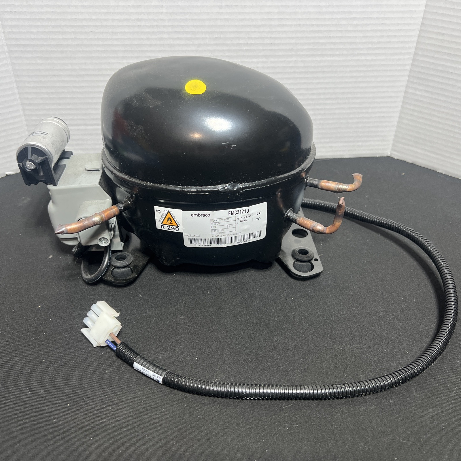 Embraco EMC3121U Refrigeration compressor 1/3hp New, diy. multi brand fit, works Embraco EMC3121U Refrigeration compressor 1/3hp New, diy. multi brand fit, works