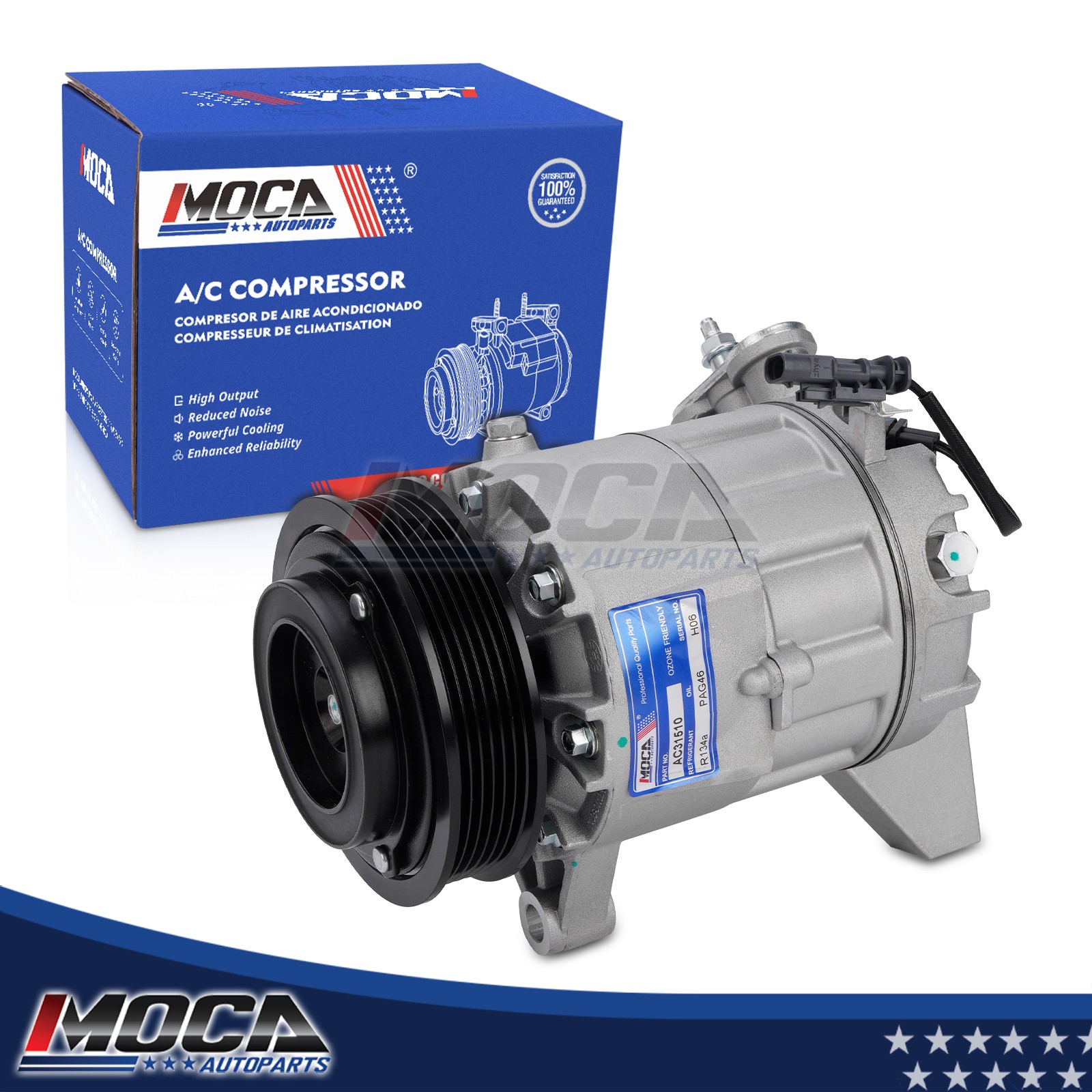 6-Groove AC Compressor for 2012 Buick LaCrosse 12-16 Cadillac SRX 3.6L 7SE17