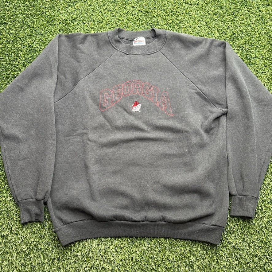 Vintage 90s Georgia Bulldogs Sweatshirt Adult Large L Black Pullover USA Made Vintage 90s Georgia Bulldogs Sweatshirt Adult Large L Black Pullover USA Made