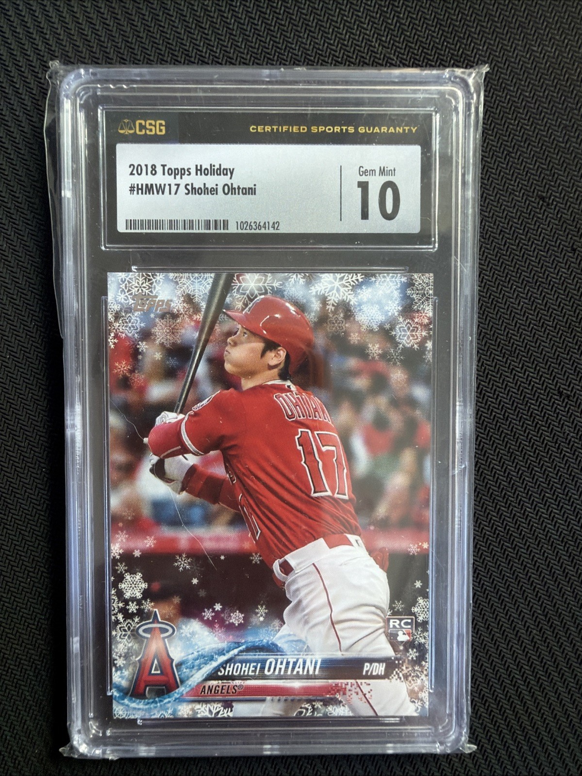 2018 Topps Holliday Shohei Ohtani HMW17 CSG 10
