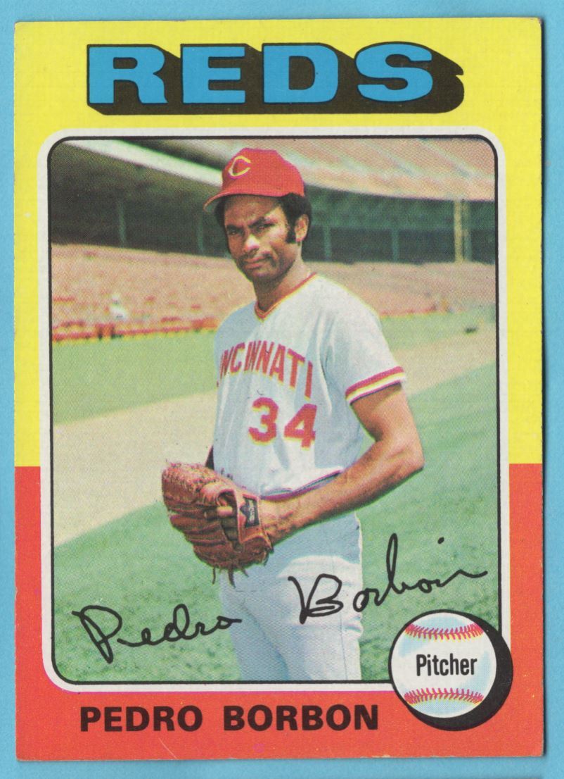 1975 Topps Pedro Borbon Cincinnati Reds #157 1975 Topps Pedro Borbon Cincinnati Reds #157