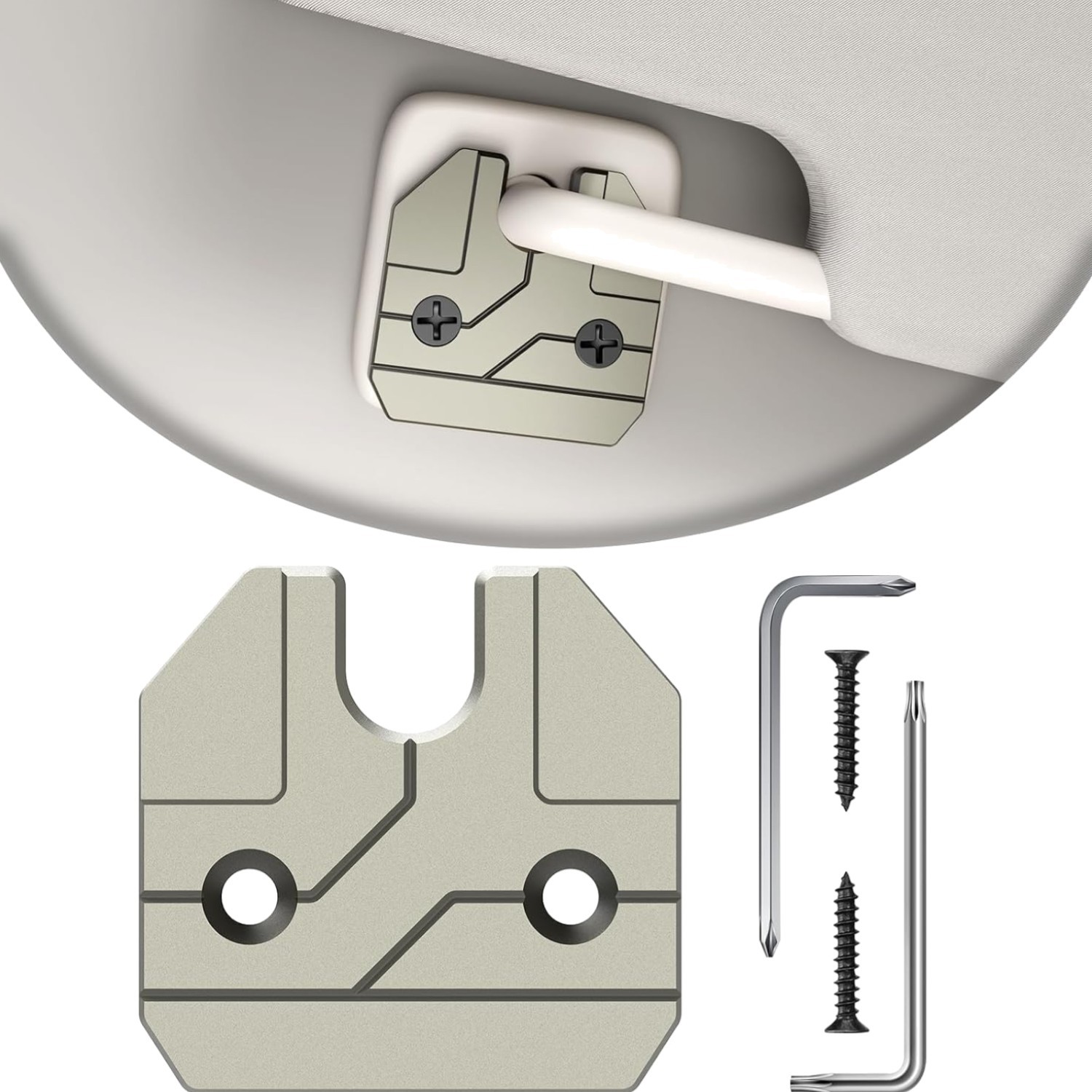 Sun Visor Repair Kit Compatible with RAM 1500 2019-2026, 1 Pack Sun Visor Cli...
