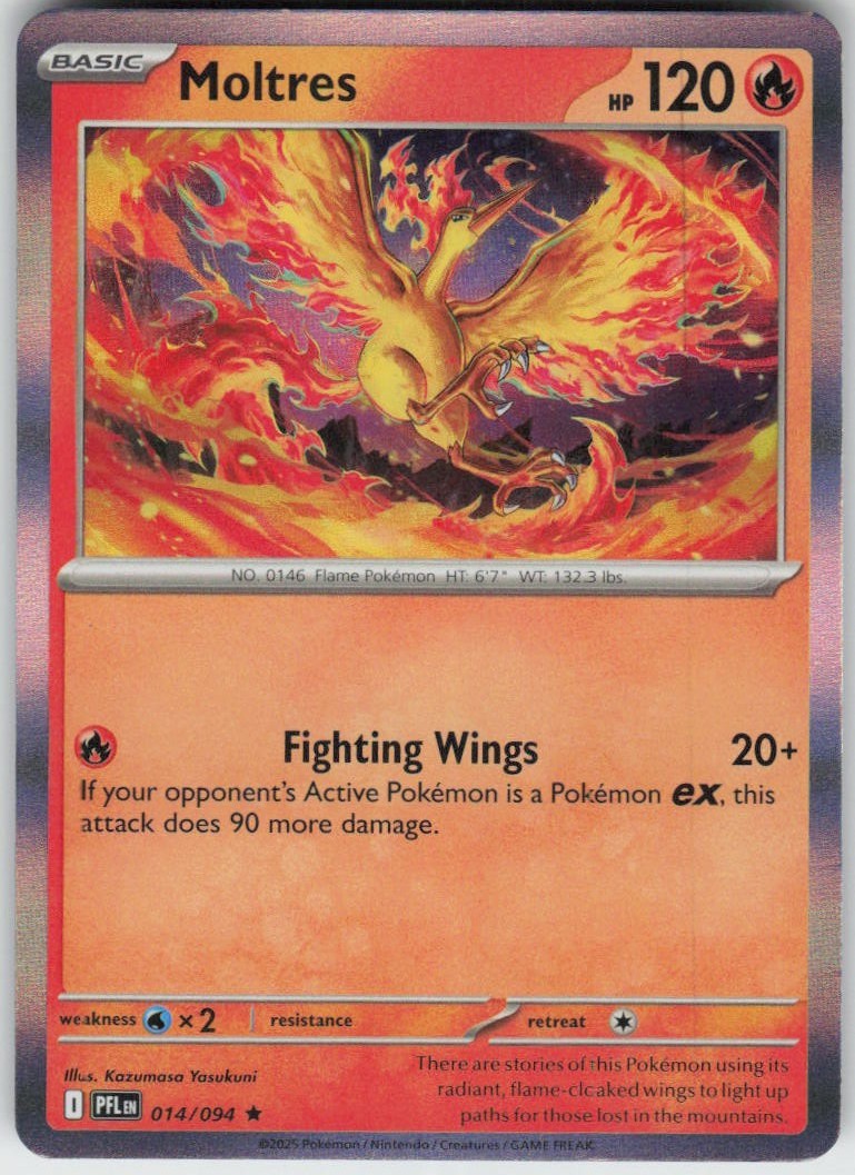 Holo Moltres 014/094 Rare Phantasmal Flames Near Mint Holo Moltres 014/094 Rare Phantasmal Flames Near Mint
