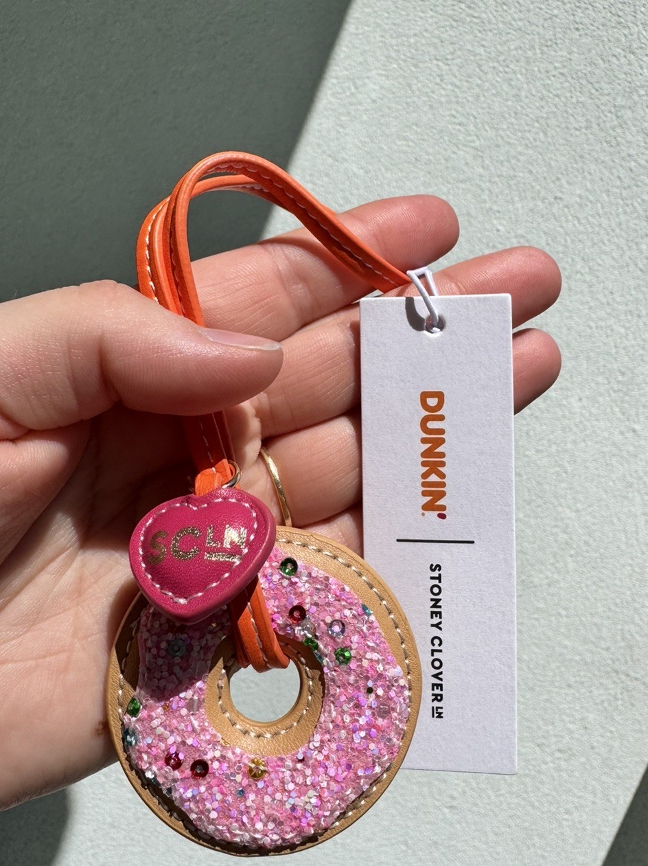 2026 New Limited Edition Dunkin Stoney Clover Bag Charm 2026 New Limited Edition Dunkin Stoney Clover Bag Charm